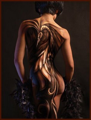 woman body art painting-111